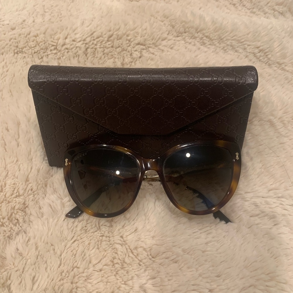Gucci - Cheetah/Cat Eye Sunglasses